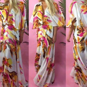 🌸🌺🌼 VA VA VOOM | Beautiful Floral Maxi Dress Size S